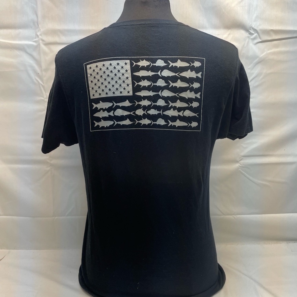Men’s Columbia PFG Short Sleeve Crew Neck Shirt Size Medium Black